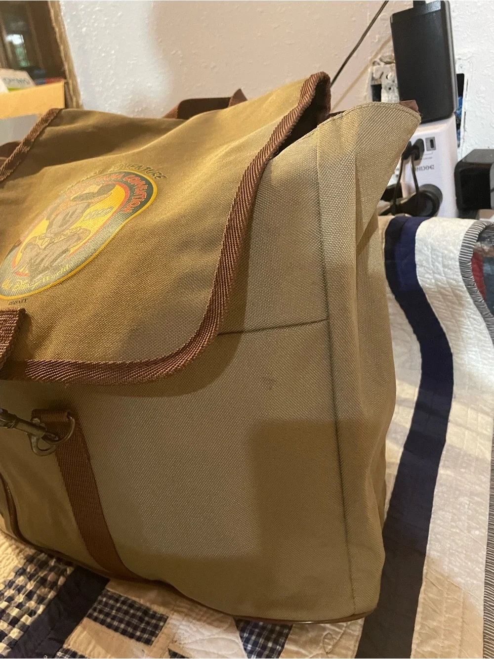 Disney 1999 Disneyana Convention Canvas Safari Adventure Mickey Backpack Bag